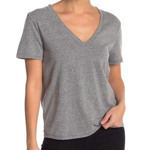 BP V-Neck Short Sleeve T Shirt Grey Heather XS New
